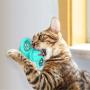 Ruris Windmill Cat Toy, Interactive Cat Toy Turntable Teasing Pet Toy Scratching Tickle Cats Hair Brush Funny Cat Toy Funny Kitten Windmill Ball
