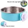 IMIKE Removable Stainless Steel Crate Dog Bowl,Pets Hanging Water Food Feeder Bowl Cage Coop Cup for Dogs,Cats,Birds,Small Animals-Blue IMIKE Removable Stainless Steel Crate Dog Bowl,Pets Hanging Water Food Feeder Bowl Cage Coop Cup for Dogs,Cats,Birds,Small Animals-Blue