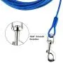 Petbobi 30 ft Tie Out Cable for Dog with Durable Spring and Metal Swivel Hooks for Outdoor, Yard and Camping, Rust- Proof Training Tether for Small to Medium Dogs Up to 85 Pounds, Blue Petbobi 30 ft Tie Out Cable for Dog with Durable Spring and Metal Swivel Hooks for Outdoor, Yard and Camping, Rust- Proof Training Tether for Small to Medium Dogs Up to 85 Pounds, Blue