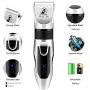 Bonve Pet Dog Clippers, Dog Grooming Kit Quiet Electric Pet Clippers Cordless Rechargeable Professional Dog Hair Clippers for Horse Dogs Cats Pets