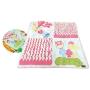 Y. W. Dog Snuffle Mat Phytoncide Patch Nose Work Traning Mat Sniff Pad Fun Pet Toy Large Pink