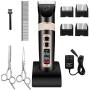 INKEIP Dog Shaver Clippers Professional 3-Speed Cordless Pet Hair Grooming Clippers Kit Low Noise/Quiet Heavy Duty Rechargeable Electric Animal Trimmer Set for Small and Large Dogs Cats,Thick Coats