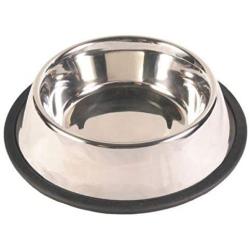 King International Stainless Steel Dog Bowls with Anti-Skid Rubber Base Set of 3- Small (16 Oz) Medium (24 Oz) Large (32 Oz)- Pet Feeding Bowl for Dogs, Puppy Cat and Kitten-Feed water wet food treats