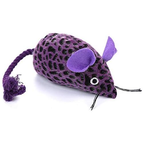 ocijf179 Cat Toy Kitten Plush Simulated Mouse Interaction Cat Toy Bite Resistant Pet Supplies - Green