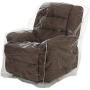 Swanna Plastic Recliner Furniture Cover – Clear Moving Bag for Couch, Heavy Duty Waterproof Cover Pets | Cat Scratching Protector,Plastic Chair Cover 42'' BH x 25'' AH x 36”W x 40”D (Armchair-1 Pack)