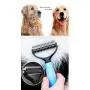 Sunglow Pet Grooming Tool ,Double Sided Shedding and Dematting Undercoat Rake Comb for Dogs and Cats ,and Comb for Flea Sunglow Pet Grooming Tool ,Double Sided Shedding and Dematting Undercoat Rake Comb for Dogs and Cats ,and Comb for Flea