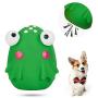 Squeaky Pet Dogs Toy with Cute Face Interactive Fetch Play Chewing Sound Squeak Rubber Latex Toy for Puppy Small Dogs 4Pcs