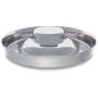Pro Select Stainless Steel Multi Puppy Pan Litter Feeder Dish Dog Bowl Saucer Choose Size
