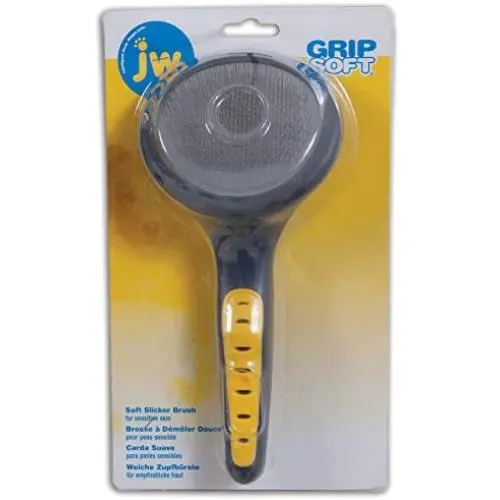 JW Pet Company GripSoft Slicker Brush Soft Pin Dog Brush JW Pet Company GripSoft Slicker Brush Soft Pin Dog Brush