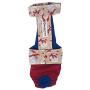 Barkertime Premium Waterproof Dog Diaper Overall - Made in USA - Snowman on Red Escape-Proof Waterproof Premium Dog Diaper Overall, XXL, Without Tail Hole