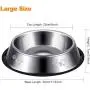 Vikedi Stainless Steel Dog Bowls for Medium/Large Dog, 40 Oz Stainless Steel Bowls with Anti-Skid Rubber Base for Food or Water Bowls, Pets Dog Feeder Bowl Dog Dish Reduce Spill, Set of 2 Vikedi Stainless Steel Dog Bowls for Medium/Large Dog, 40 Oz Stainless Steel Bowls with Anti-Skid Rubber Base for Food or Water Bowls, Pets Dog Feeder Bowl Dog Dish Reduce Spill, Set of 2