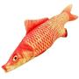 ocijf179 Cats Toy Pet Cats Artificial Plush Fish Shaped Catnip Dental Teeth Care Clean Chewing Toy - S Cyprinoid