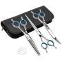 HIPIPET Dog Grooming Scissors Stainless Steel Professional Anti-Rust Shears Set Pet Grooming Scissors for Dogs/Cats