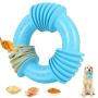 Dog Chew Toy for Aggressive Chewers Medium and Large Breed, Freezable Dog Chew Toys for Teething Dogs, Ultra-Tough Natural Rubber Nearly Indestructible Donut Dog Toy, Dog Chew Ring Toys