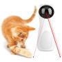 Cat Laser Toy, Automatic Rotating Laser Pointer for Cats, USB/Battery Charging Operated Pet Training Exercise Chaser Tool