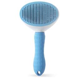 SPDD Pet Dog Comb Hair Brush Trimmer,Dog Manual Shedding Pet Supplies Grooming Deshedding Razor Pet Comb Hair Remover Brush Pet Hair Trimming(Blue Thin)