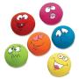 FTXJ 6PCS Puppy Dog Toys Chewing Squeaky Toy for Pet Dog with Sound Squeaker Squeaky Ball with Face Fetch Toy (3.255.253.25cm, Random)