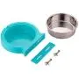 DeaLott Crate Dog Bowl,Removable Stainless Steel Dog Bowl Hanging Pet Cage Bowl Coop Cup Large Water Food Bowl for Dogs Cats Rabbits DeaLott Crate Dog Bowl,Removable Stainless Steel Dog Bowl Hanging Pet Cage Bowl Coop Cup Large Water Food Bowl for Dogs Cats Rabbits