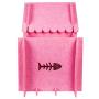 GEX Cat House Indoor Condos Felt Furniture Large Box 23.6 x 15.6 x 20.5Inch with Windows for Pets/Cats with Soft Cat Bed Mat (Pink)