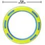 Nerf Dog Rubber & Foam Ring Dog Toy, Frisbee, Lightweight, Durable and Water Resistant, 9 Inch Diameter, for Medium/Large Breeds, Single Unit, Blue/Green