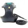 ocijf179 Pet Harness Adjustable Dog Cat Kitten Harness Puppy Vest Leash Chest Strap Set Pet Supplies - Black L