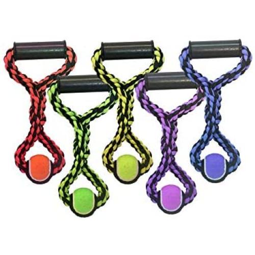 Multipet Nuts for Knots Rope Tug with Tennis Ball, 20''