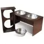 PetFusion Elevated Dog Bowls, Cat Bowls -- Bamboo feeder w/ Water Resistant seal (Short 4'' Tall 10'' options). US FOOD GRADE Stainless Steel raised bowls PetFusion Elevated Dog Bowls, Cat Bowls -- Bamboo feeder w/ Water Resistant seal (Short 4'' Tall 10'' options). US FOOD GRADE Stainless Steel raised bowls