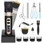 Nest 9 Dog Grooming Clippers Professional Heavy Duty 2 in 1 with Small Dog Paw Trimmer Blade Quiet Rechargeable Cordless Electric Hair Cutting Kit for Dogs Cats