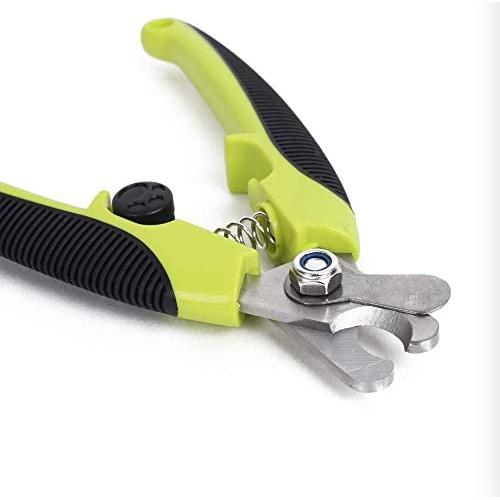 AUSCREZICON Pet Nail Clippers,Claw Care - Stainless Steel Sharp Blades with Safety Lock to Avoid Over-Cutting - Non Slip Handles - for Safe & Professional Grooming for Medium&Large Dog-Black