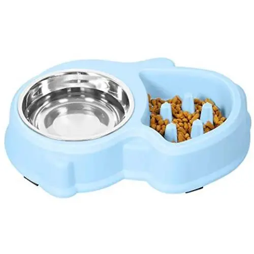 UPSKY Slow Feeder Dog Bowl No Choking Slow Feeder Bloat Stop Dog Food Water Bowl (Sky Blue) UPSKY Slow Feeder Dog Bowl No Choking Slow Feeder Bloat Stop Dog Food Water Bowl (Sky Blue)