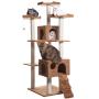 Armarkat Large 74'' Cat Tree for Family with Couple Cats, Brown (A7407)