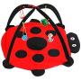 FairOnly Convenient Life Beetle Shape Print Pet Tent Toy with Balls for Cat Climing Playing