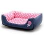 liumeng Warm Wave dot pet nest Dog Sofa Bed Candy Teddy Kennel