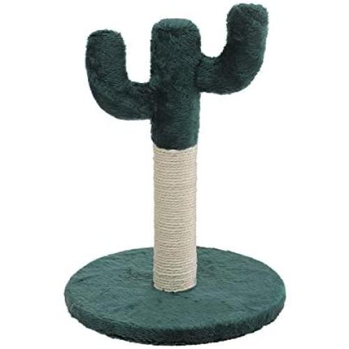 Poils bebe Cactus Scratching Post, Small cat Tree and Tower Scratcher for Indoor Cats Furniture with Natural sisal Rope Made for Kitten and Small cat