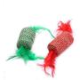 Hengzhi Cat Scratch Feather Toy Kitten Candy Shape Sisal Rolling Play Toys Pet Supplies