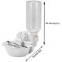 Hanging Pets Automatic Portable Crate Kennel Cage Water Feeder Dispenser Drinking Fountains Leakproof Bottle Pet Cage Accessory Decor Supplies No Spill for Cat Rabbit Small Animal Reptile