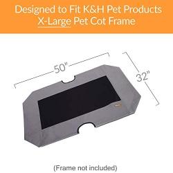 K&H PET PRODUCTS Original Pet Cot Replacement Cover for Elevated Dog Beds (Cot Sold Separately)