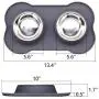 N/E M&J Bone-Shaped Dog Bowl Stainless Steel Dog Bowl, 2 Medium-Sized Bowls (13.3 Ounces Each) Leak-Free, Non-Slip Silicone pad, Used for Small Dogs, Pets, Cats Feeding Bowls N/E M&J Bone-Shaped Dog Bowl Stainless Steel Dog Bowl, 2 Medium-Sized Bowls (13.3 Ounces Each) Leak-Free, Non-Slip Silicone pad, Used for Small Dogs, Pets, Cats Feeding Bowls