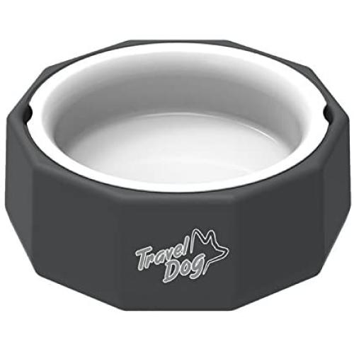 ALL FOR PAWS 2 in 1 Dog Food Water Bowl Pet Spill Free Bowl Portable Travel Puppy Dish Carry Up to 650ml