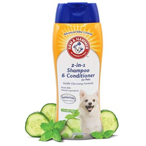 Arm & Hammer for Pets 2-in-1 Shampoo & Conditioner for Dogs, White, 20 Ounces - 2 Pack