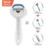 YINI Dog Brush and Cat Brush Multifunction Pet Grooming Tool Undercoat and Surface Rake for Cats & Dogs - Safe Dematting Comb for Easy Mats & Tangles Removing - No More Nasty Shedding and Flying Hair YINI Dog Brush and Cat Brush Multifunction Pet Grooming Tool Undercoat and Surface Rake for Cats & Dogs - Safe Dematting Comb for Easy Mats & Tangles Removing - No More Nasty Shedding and Flying Hair