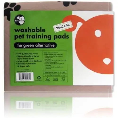 Lola Bean International 24-Inch by 24-Inch Washable Pet Training Pads, 2-Pack Lola Bean International 24-Inch by 24-Inch Washable Pet Training Pads, 2-Pack