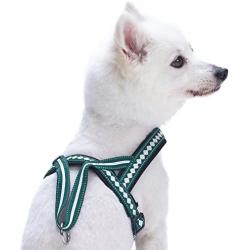 Blueberry Pet 3 Colors Soft & Comy Safety Reflective Padded Jacquard Dog Harnesses