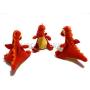 MODERN WAVE - Squeaky Plush Dog Toy Volcano and Dragons - Interactive Hide and Seek Squirrel Type Puzzle Toy for Dogs, Small Size (Volcano and Dragons)