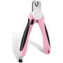 Flexzion Dog Nail Clipper - Pet Cat Toe Claw Trimmer Scissor Grooming Tool with Stainless Steel Blades File Easy Grip Handle Safety Guard to Avoid Overcutting for Small Medium Large Breed Puppy