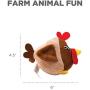 Fattiez Round Squeaky Plush Toy by Outward Hound