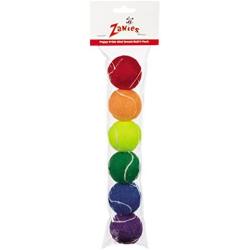 Zanies Mini Puppy Pride Tennis Balls for Dogs, 6-Packs