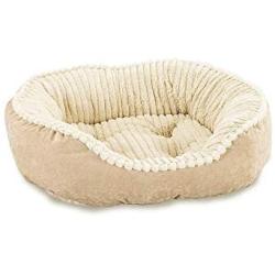 Ethical Pets Sleep Zone Carved Plush Pet Bed - Pet Bed for Cats and Small Dogs  -  Attractive, Durable, Comfortable, Washable. by SPOT