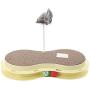 ocijf179 Cat Toy Pet Cat Kitten Track Ball Bell Disc Mouse Doll Spring Plate Interactive Toy - Blue