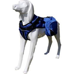 haoyueer No Pull Harness Therapy Dog Service Vest Removable Saddle Bag Dogs Backpack Harness